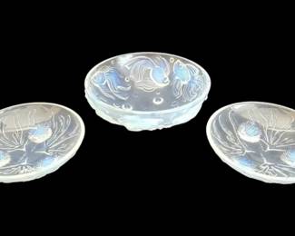Sabino France Opaleacent Glass Bowls