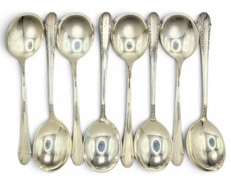 Enchantress International Sterling Silver 6.5 Soup Spoons 259g Total