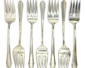 Enchantress International Sterling Silver 6.5 Salad Forks 252g Total