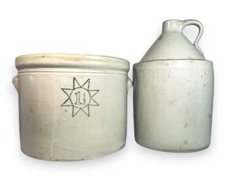 1 1 2 Gallon Stoneware Crock and Jug