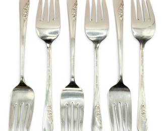 Blossom Time International Sterling Silver 6.5 Salad Forks 218g Total