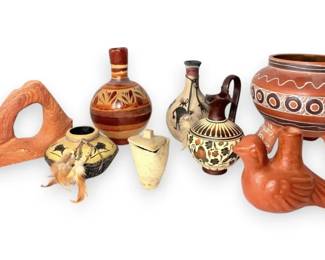 Southwestern Style Pottery  Stone Sculpture