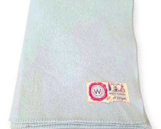 Vintage Van Wijk 100  Wool Blanket, Made in Holland