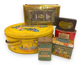 Colorful Vintage Tins