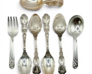 Imperial Chrysanthemum Gorham Sterling Silver Tea Spoons And More Small Sterling Silverware 139g