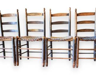 Primitive Ladder Back Chairs