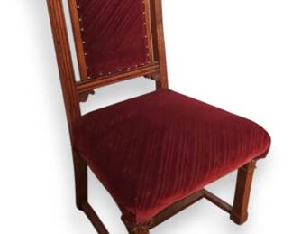 Antique Carved Wooden Side Chair