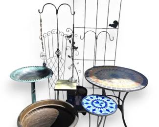 Outdoor Tables, Planters,  More