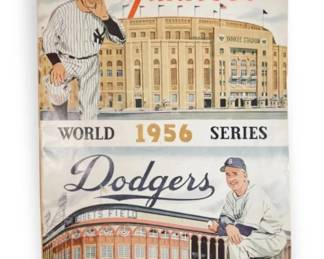 1956 World Series Program  Yankees Vs Dodgers