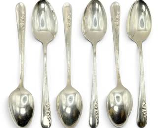 Blossom Time International Sterling Silver 6 Table Spoons 174g Total