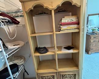 Ornate vintage bookshelf