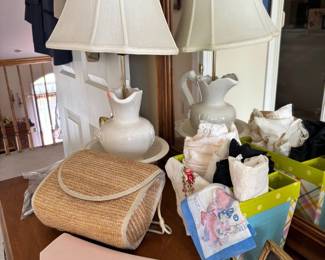 Matching pitcher lamps