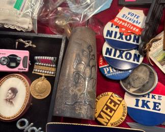 More campaign items, Korean badge