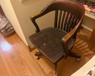 Vintage wooden office chair