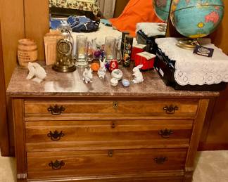Marble topped dresser