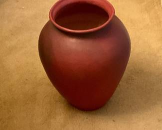 Van Briggle floor vase 13.5” tall, about 11” wide