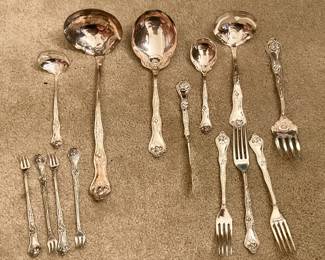 Silver plated serving pieces