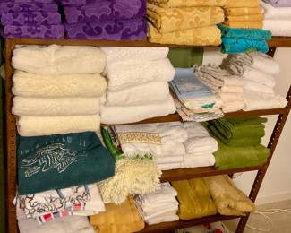 Vintage towels, bath mats, rugs