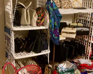 Handbags, scarves, accessories 