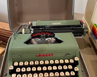 Vintage teal green typewriter Royal