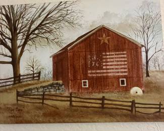 Flag Barn by Billy Jacobs 16”x12”