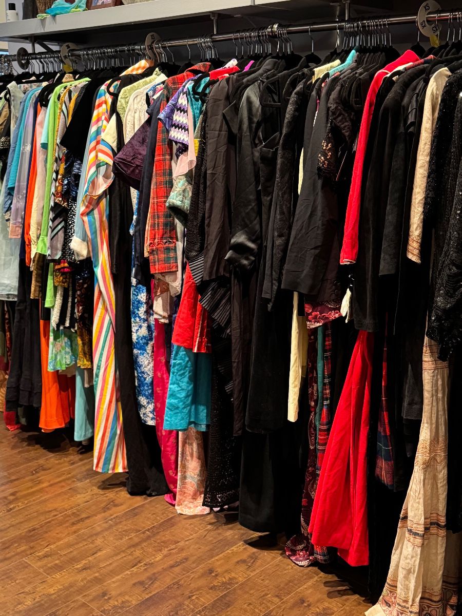 Racks upon racks of Vintage Clothing