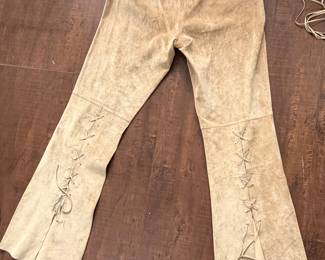 Suede Pants
