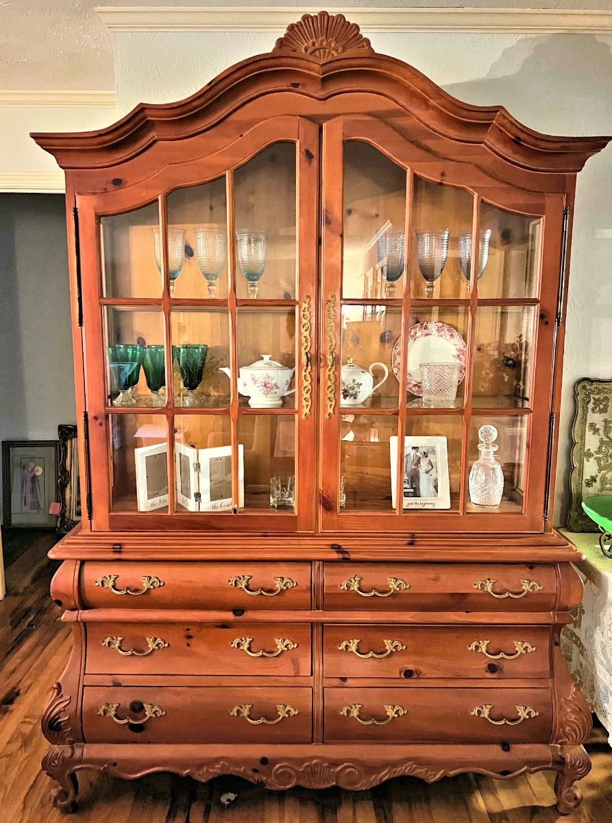 Country French Provencial double door cabinet