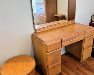 Vintage maple dresser, etc