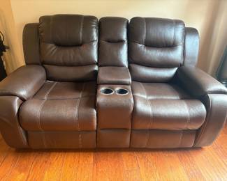 Legget & Platt manual reclining loveseat  76"L / 37"D / 43"H 
