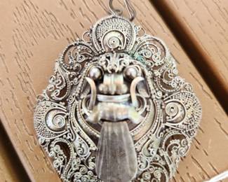 Vintage Chinese Silver Pendant...'Foo Dog'!