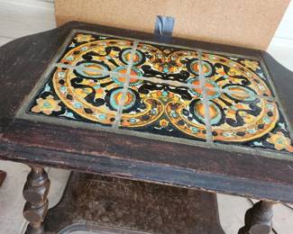 Mexican Tile Side Table.