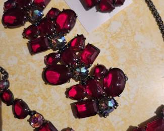 'Schiaparelli' in all her glory! Vintage Matching Set-Necklace, Bracelet and Earrings! Oh, Yes!