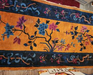 Asian and Persian Carpets - Large, Medium and Runners. Antique Chinese Art Deco Carpet from the 1920's.
