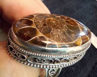Sterling Silver and Shell Ring