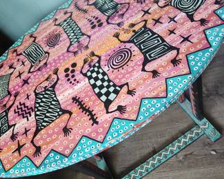 Handcrafted Painted Table.