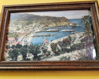 Catalina Island Framed Vintage Photograph.