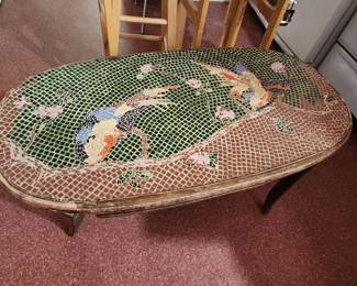 Mosaic Inlaid Table.
