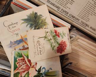 Lots of Vintage Greeting Cards and Letters.