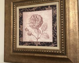 FRAMED ART ROSE I BY PAUL SCALETTA