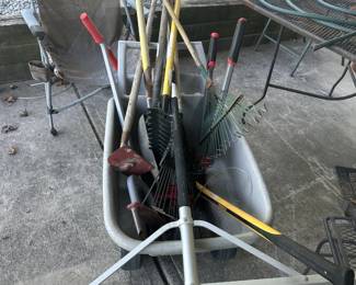 UTILITY CART AND YARD TOOLS