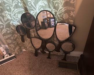 ART DECO HAND MIRROR SCULPTURE