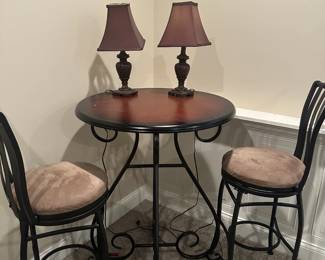 BAR HEIGHT TABLE AND CHAIRS