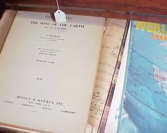 Thousands of pieces of sheet music and music books.