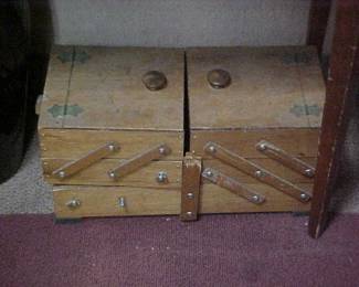 Sewing box.