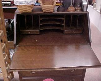 Drop-down desk/chest of drawers.