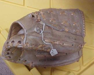 Vintage baseball glove.