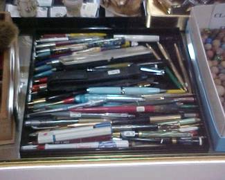 Vintage ball point pens and advertising pens.