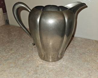 Marion pewter water pitcher 