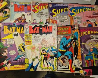 Batman & Superman Gold and Silver Age comics 